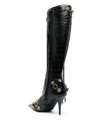 Le cagole leather heel boots