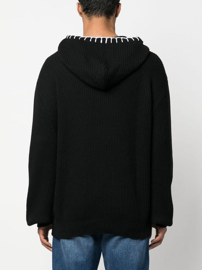 Knitted hoodie