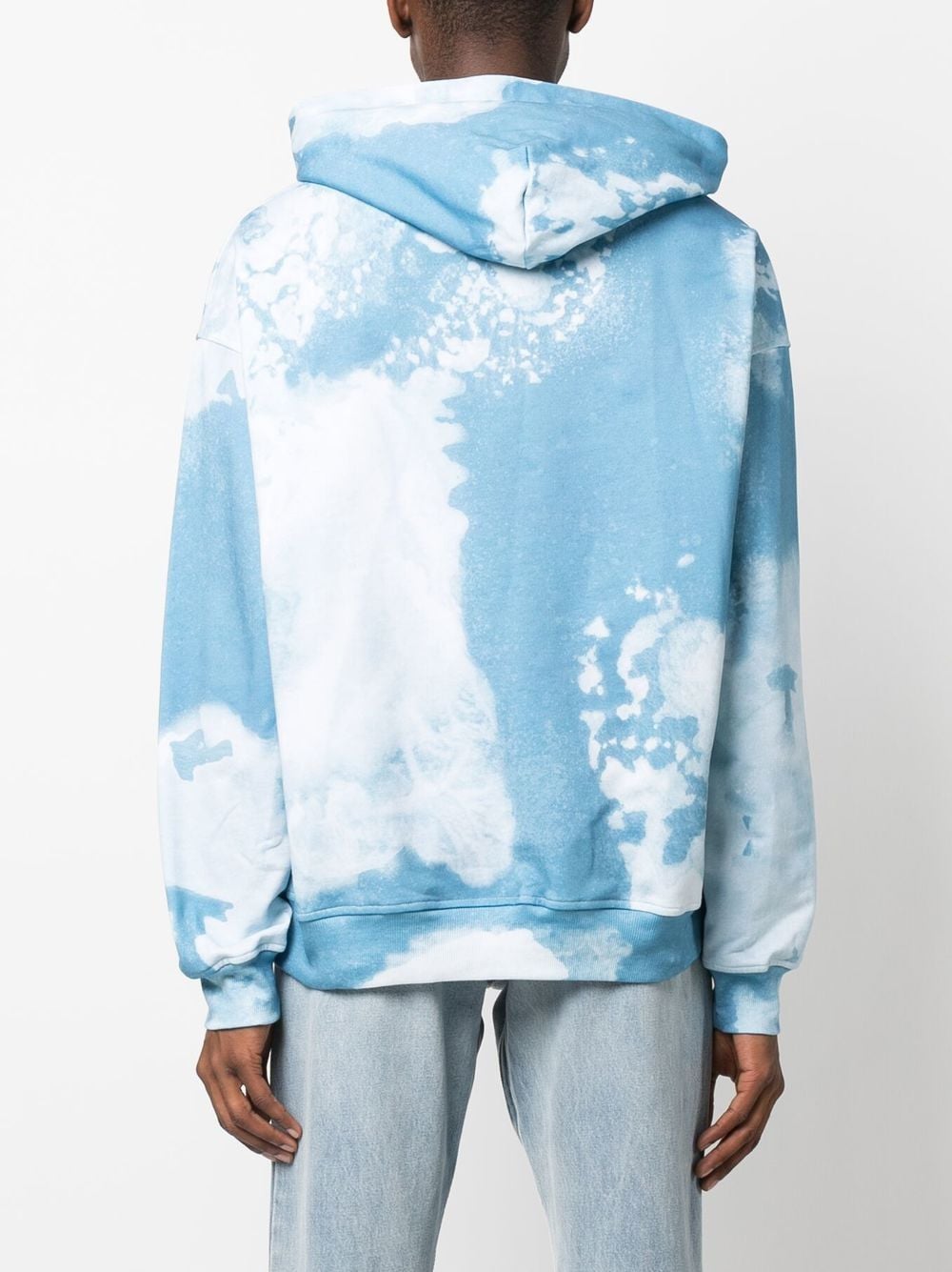 Printed cotton hoodie