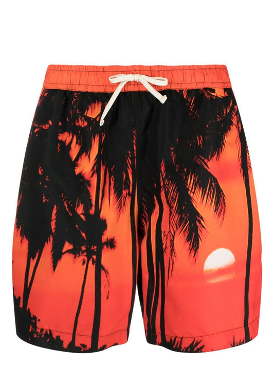 Printed swimming trunks