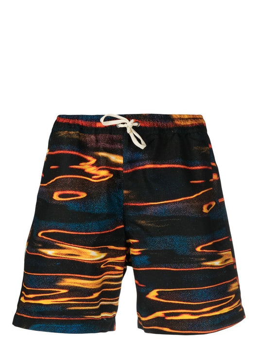 Printed swimming trunks