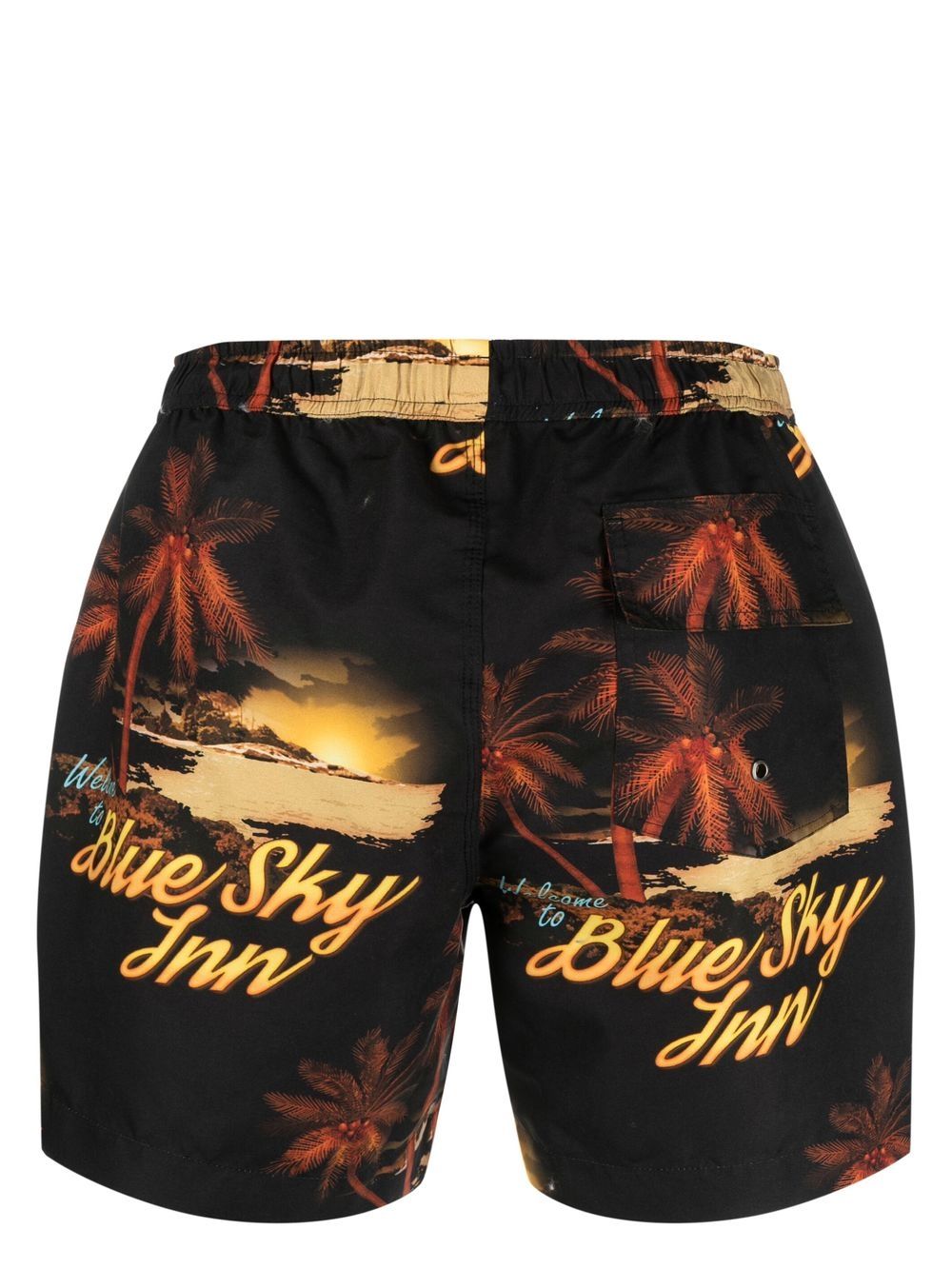 Printed swimming trunks