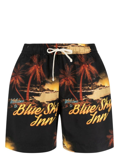 Printed swimming trunks