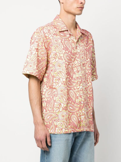 Short sleeve embroidered shirt