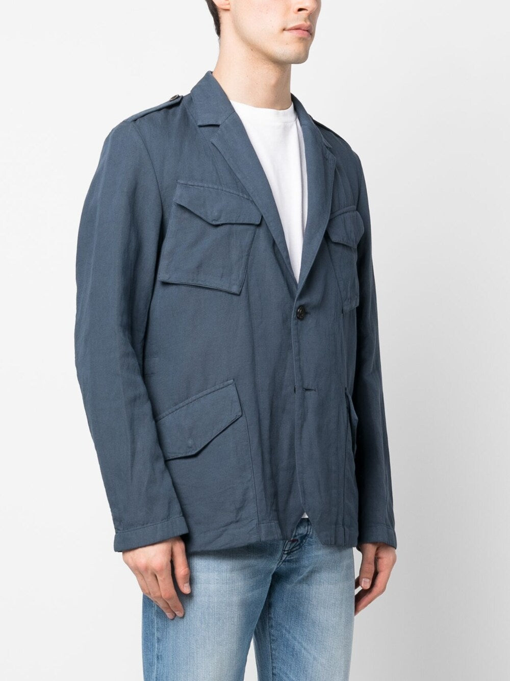 Blen linen single-breasted jacket