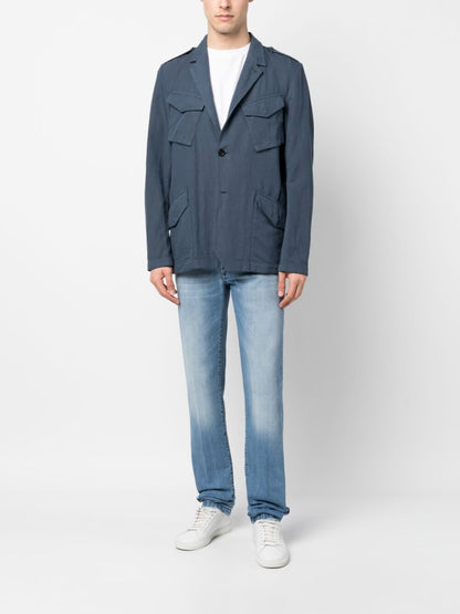 Blen linen single-breasted jacket