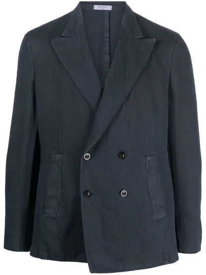 Cashmere blend double-breasted jacket