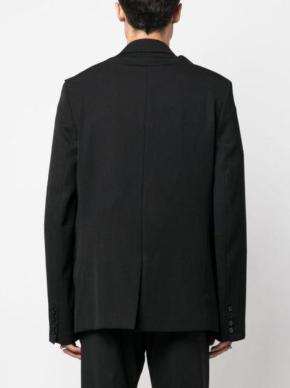 Wool single-breasted blazer