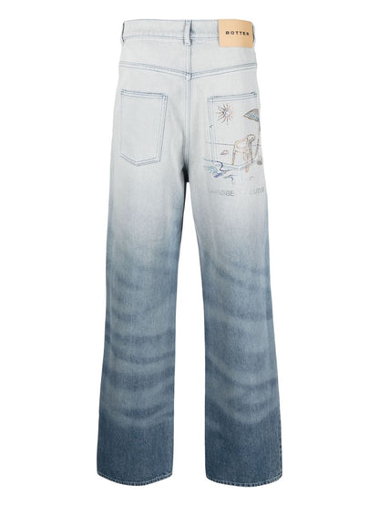 Degradè denim jeans