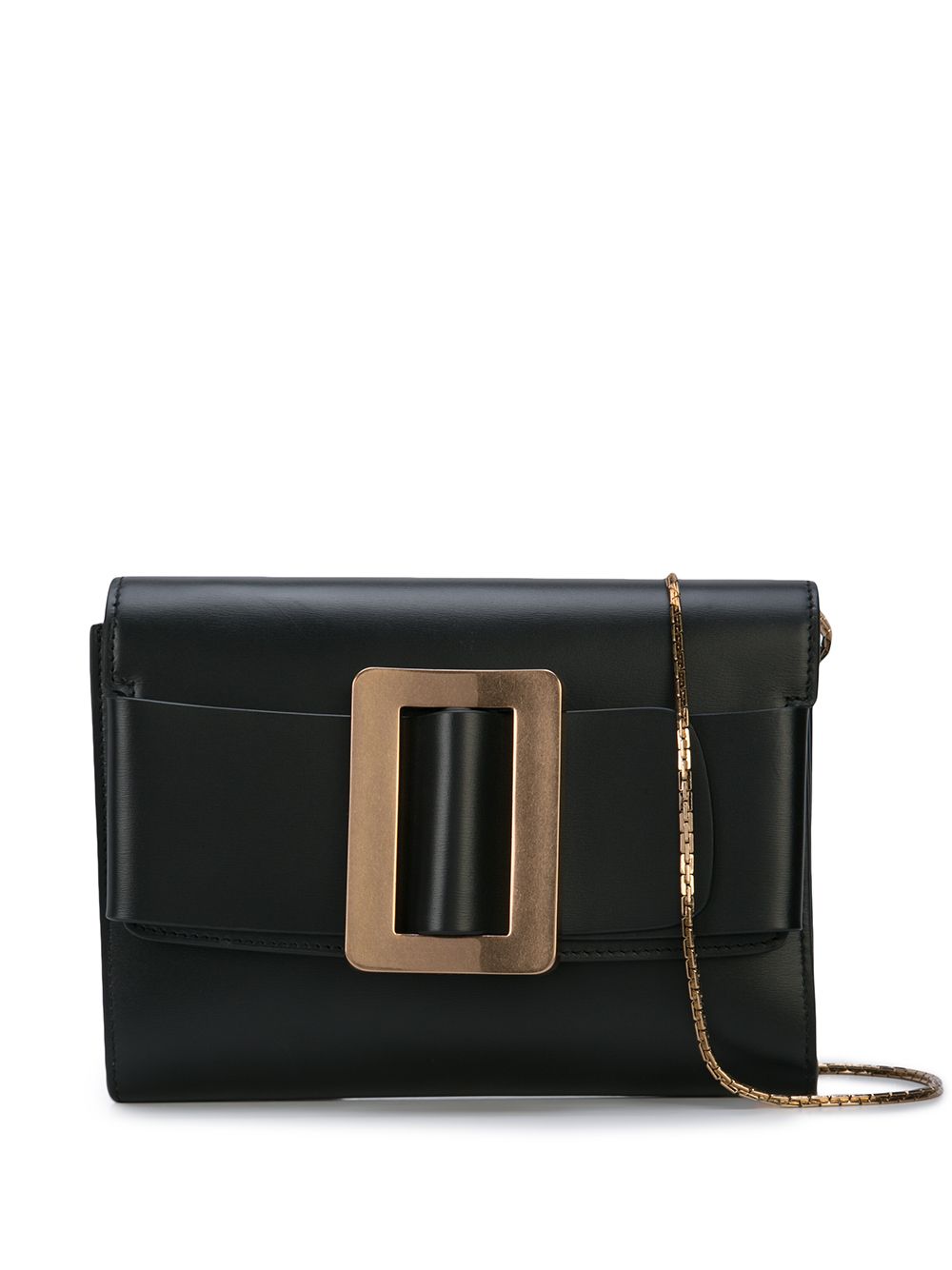 Buckle travel case leather crossbody bag