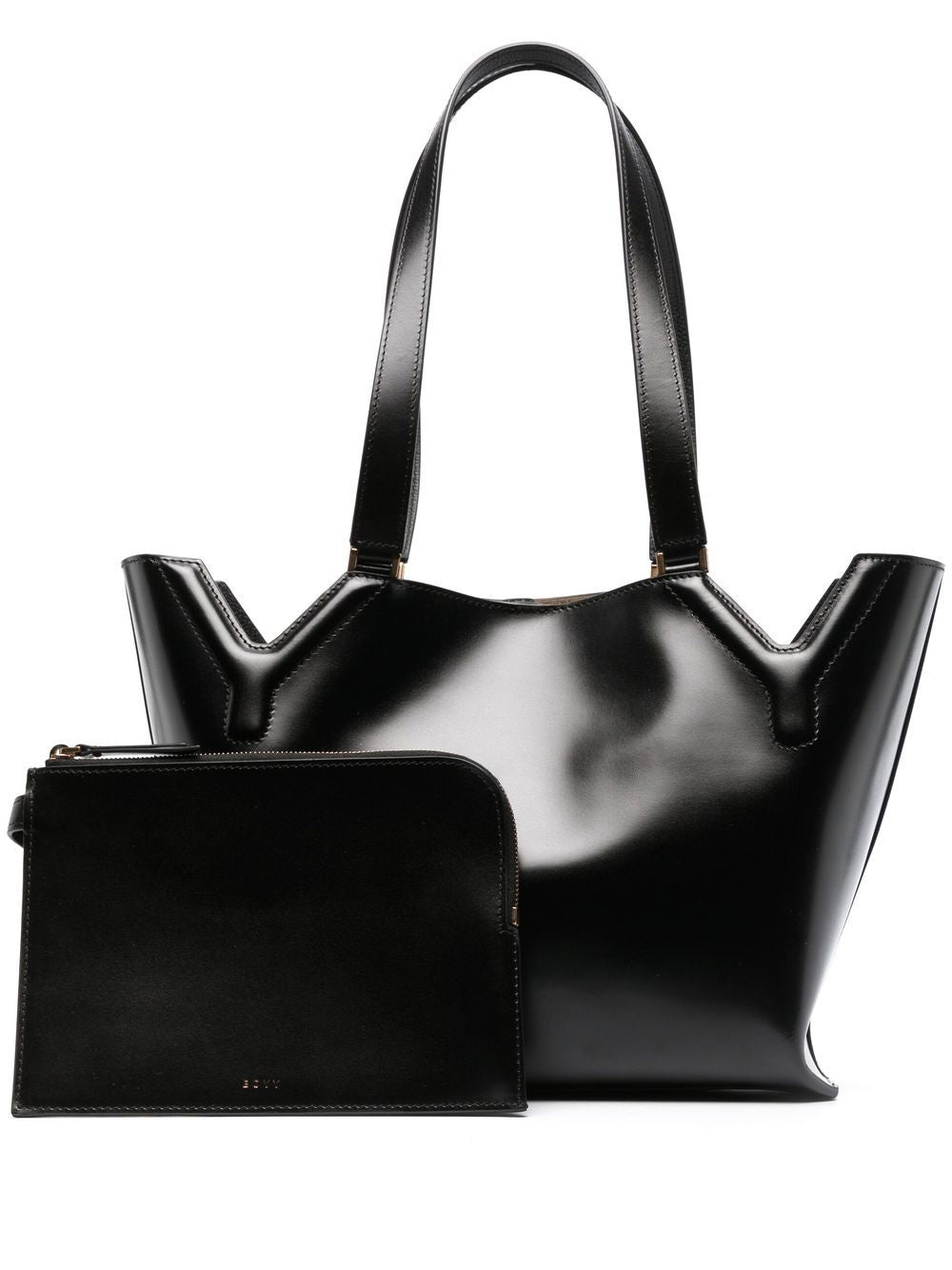 Yy west leather shopping bag