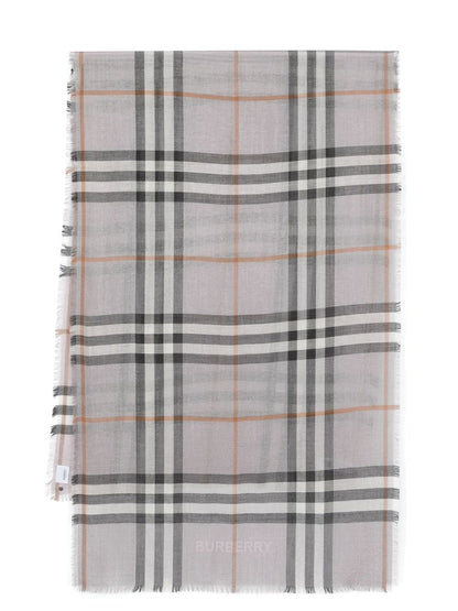 Doubleface check scarf