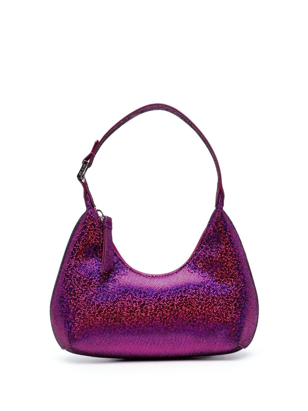 Baby amber leather shoulder bag