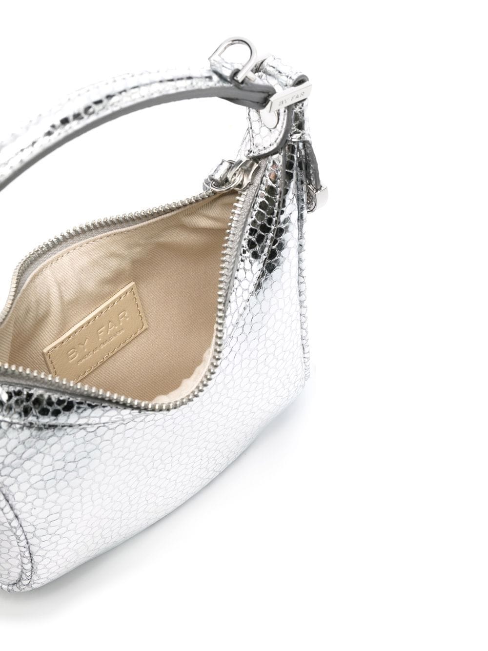 Cosmo metallic leather handbag