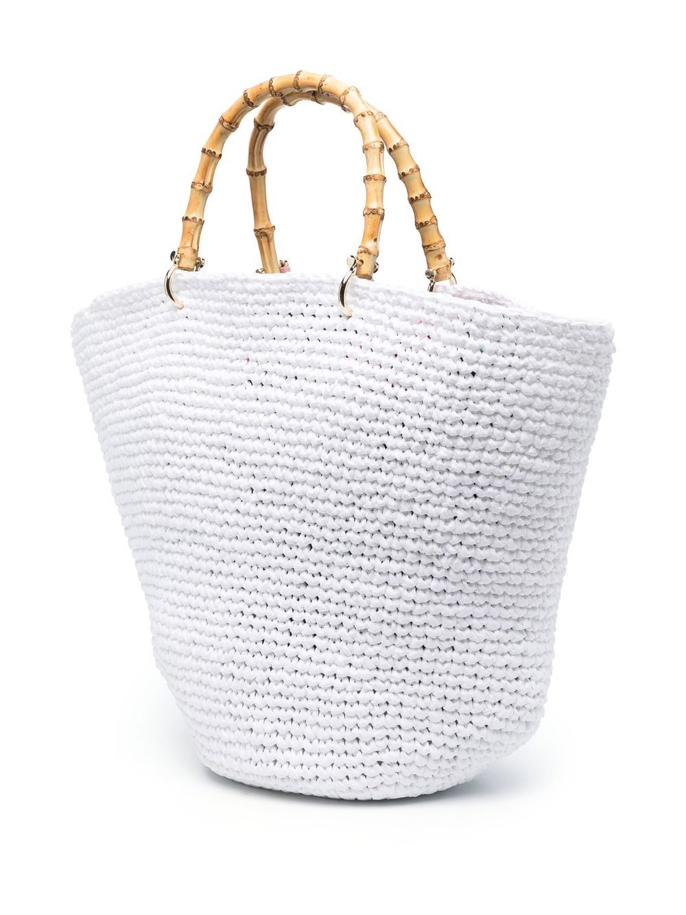 Corolla straw handbag