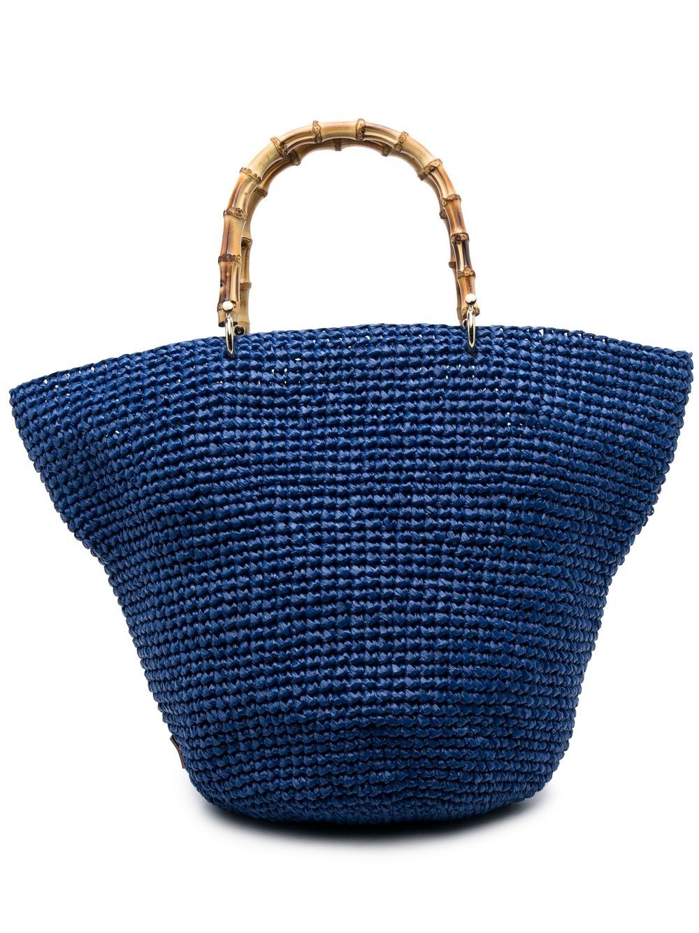 Corolla straw handbag