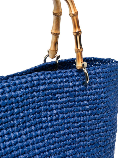 Corolla straw handbag