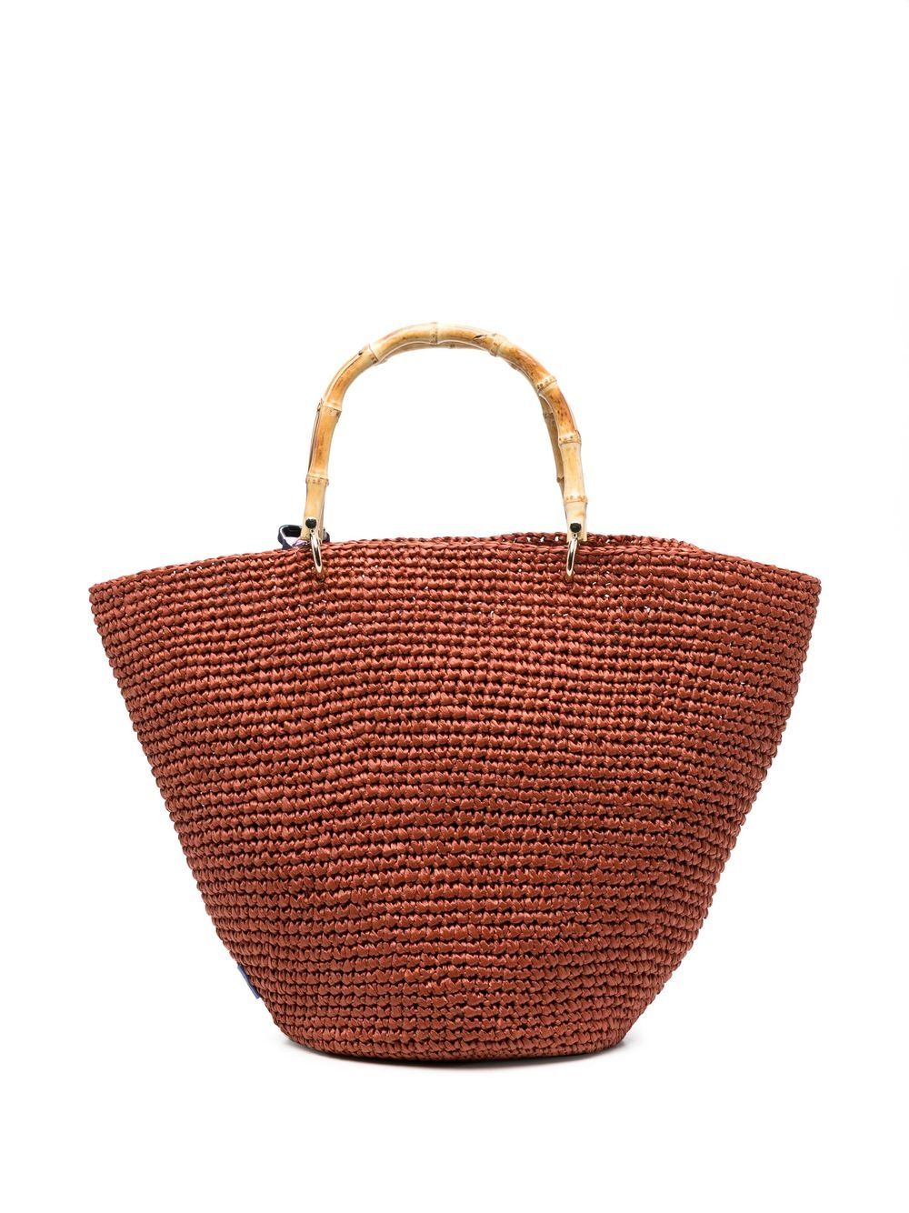 Corolla straw handbag