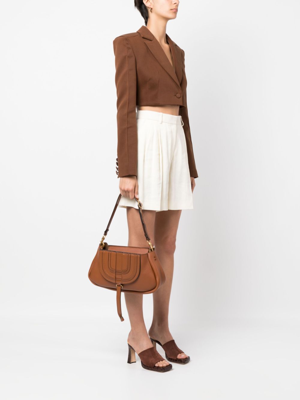 Marcie leather shoulder bag