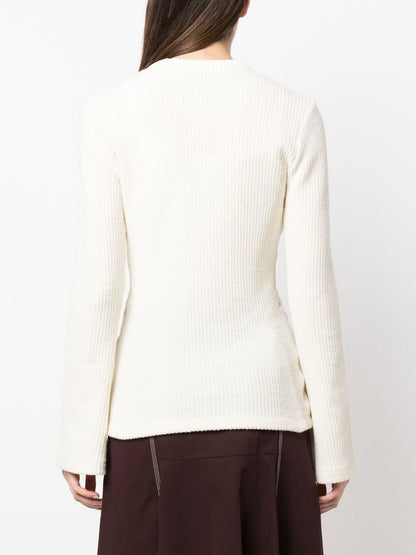 Embroidered wool jumper