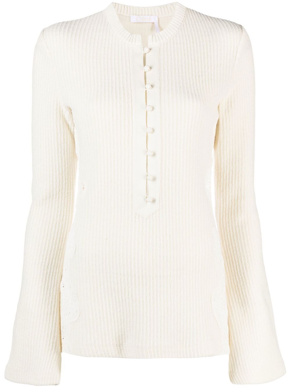 Embroidered wool jumper