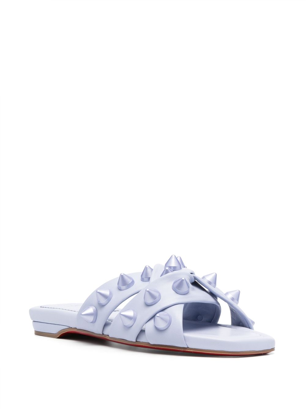 Miss spika flat leather sandals