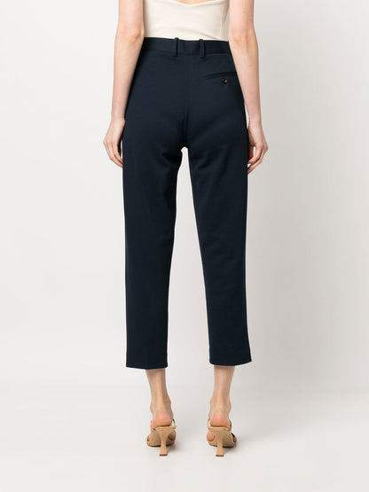 Cotton cropped trousers