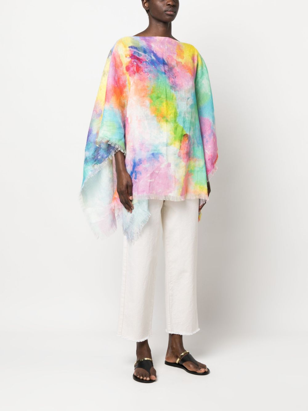 Linen poncho