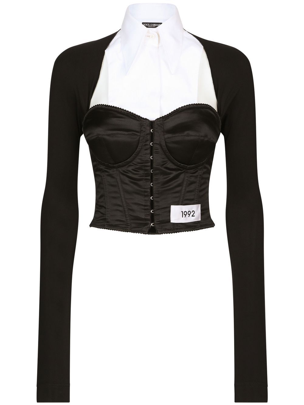 Layered-shirt corset