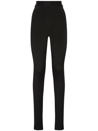 Skinny high-waisted trousers