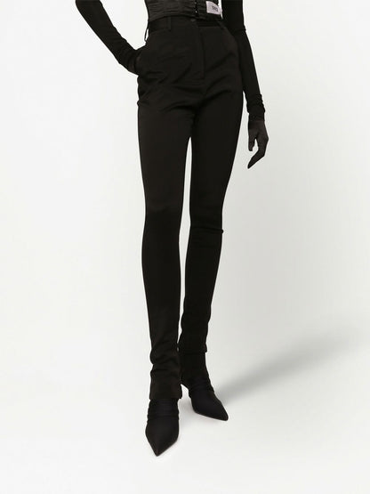 Skinny high-waisted trousers