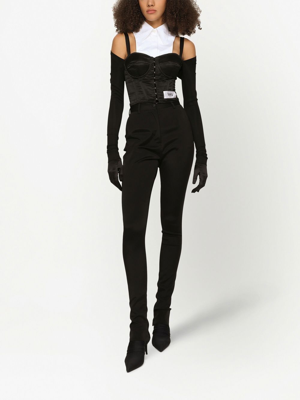 Skinny high-waisted trousers