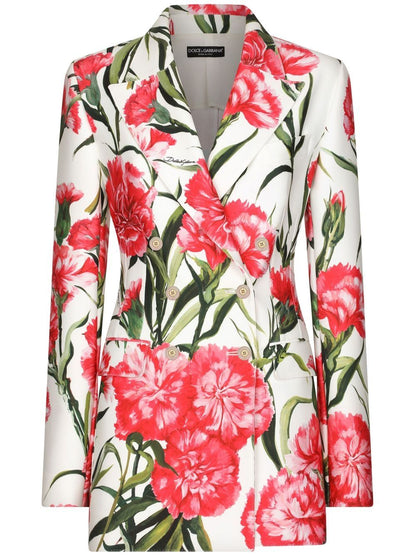 Printed blazer jacket