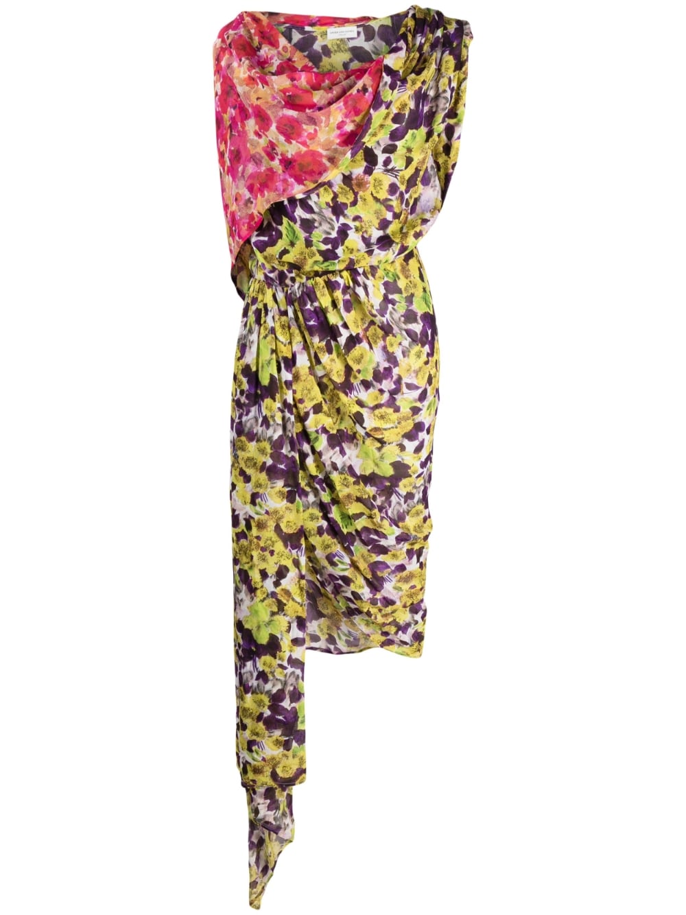 Printed viscose dress