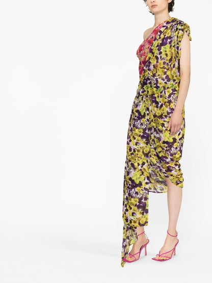 Printed viscose dress