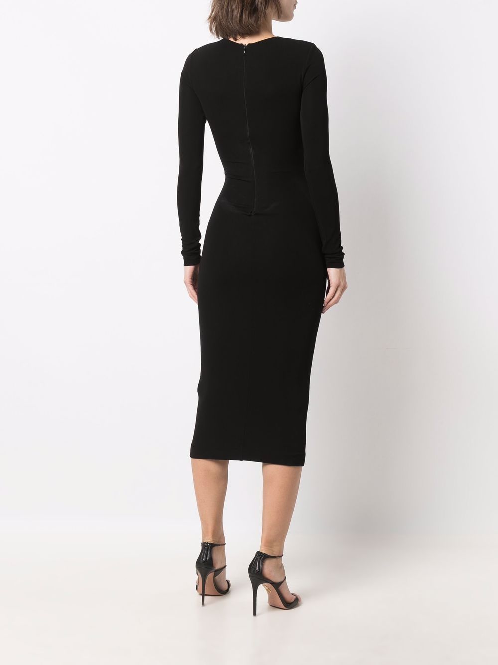 Cut-out pencil midi dress