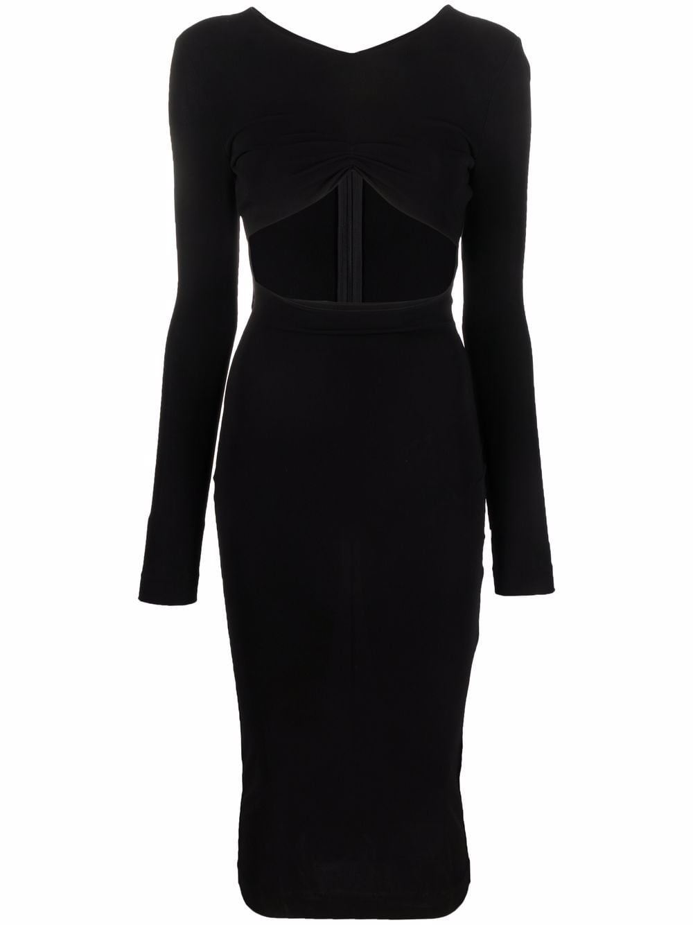 Cut-out pencil midi dress