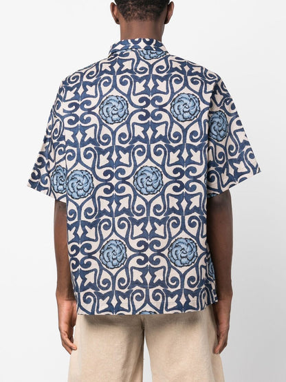 Printed cotton shirt