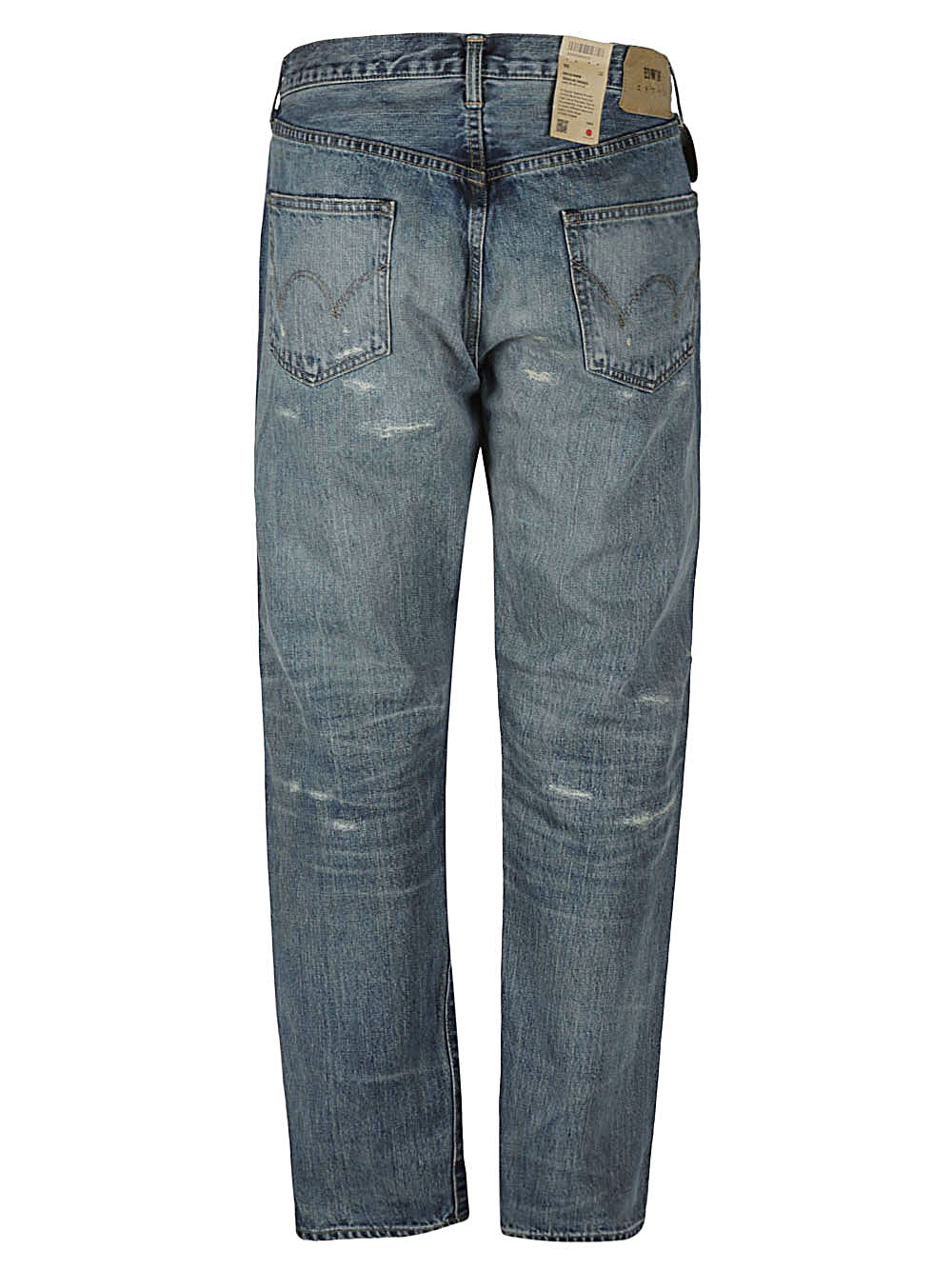 Regular tapered denim jeans