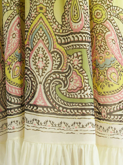 Printed silk dress