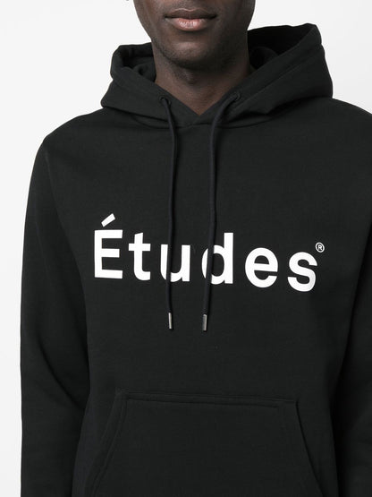 Logo organic cotton hoodie