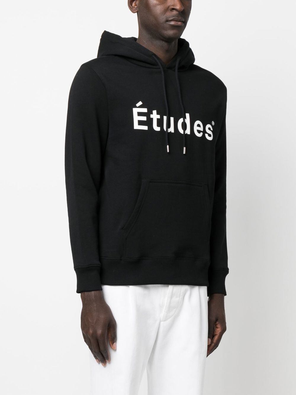 Logo organic cotton hoodie