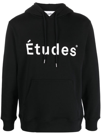 Logo organic cotton hoodie