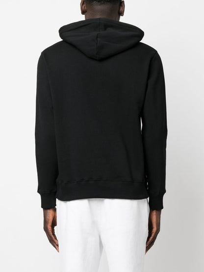 Logo organic cotton hoodie