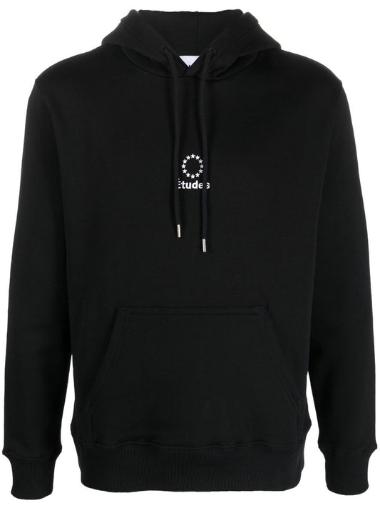 Logo organic cotton hoodie