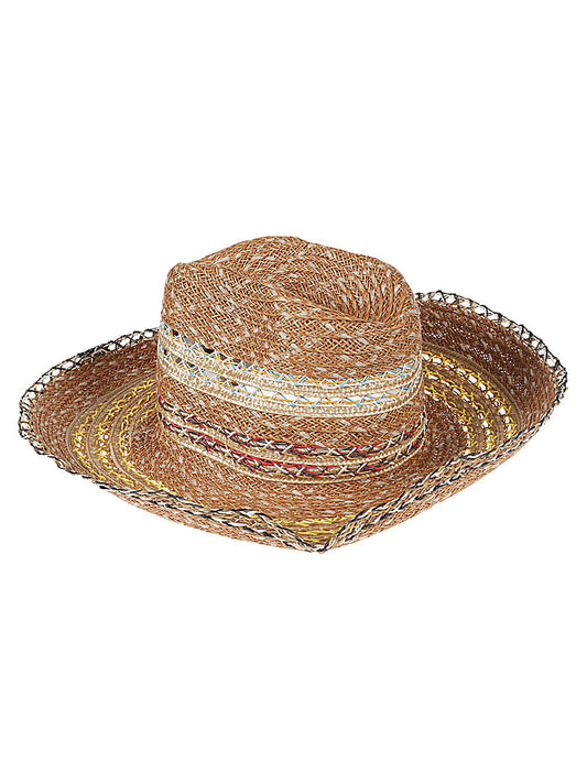 Raffia fedora hat