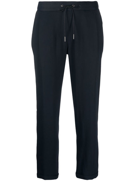 Silk blend trousers