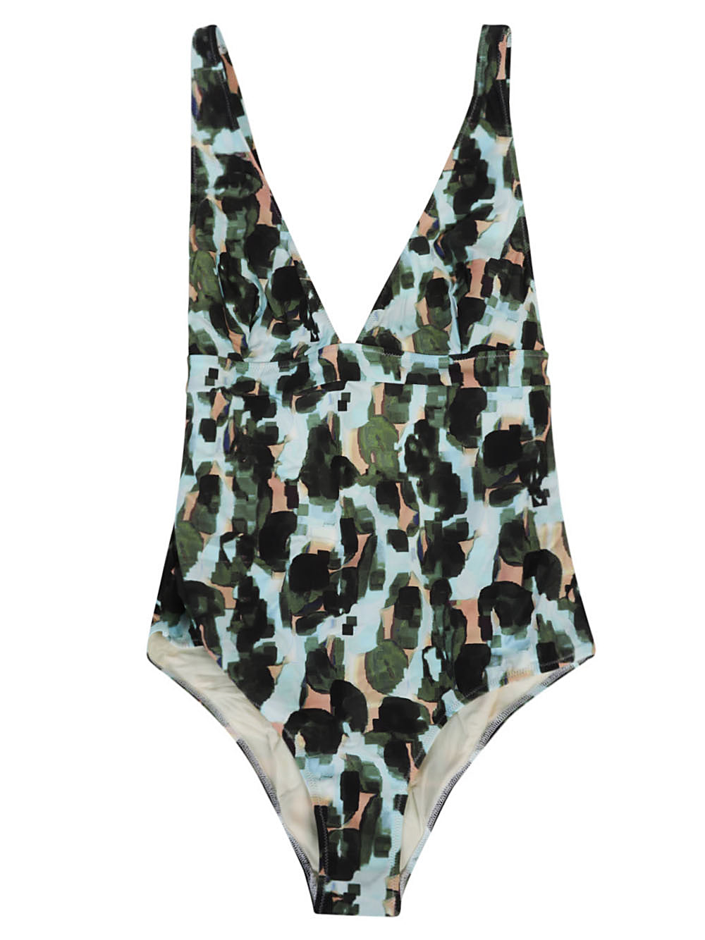 Crossy printed one-piece swimsuit