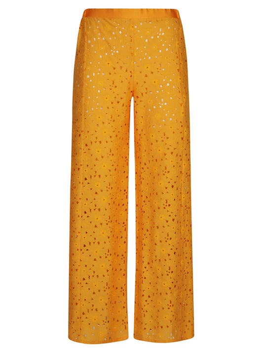 Tartana wide leg trousers