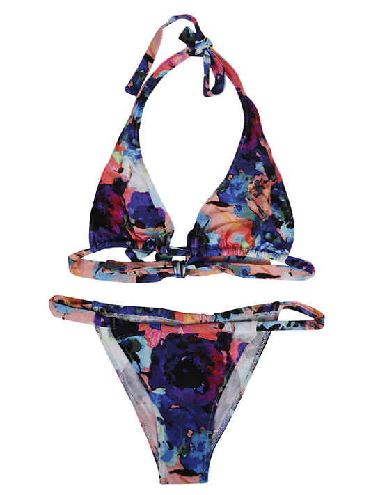 Miami printed bikini set